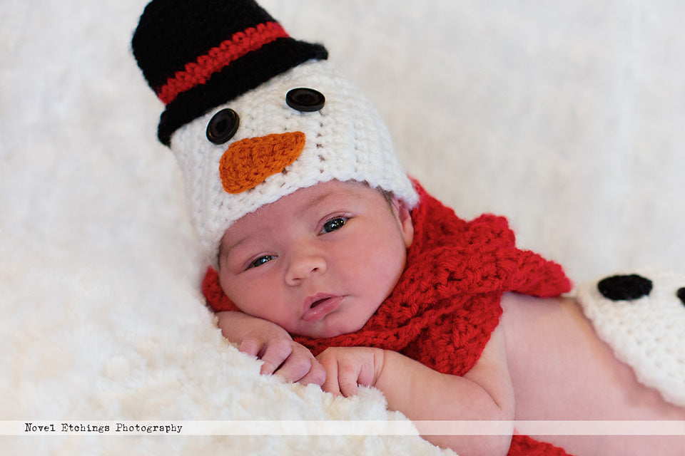Snowman Beanie Crochet Pattern