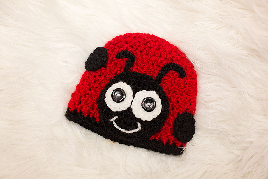 Ladybug Beanie Crochet Pattern