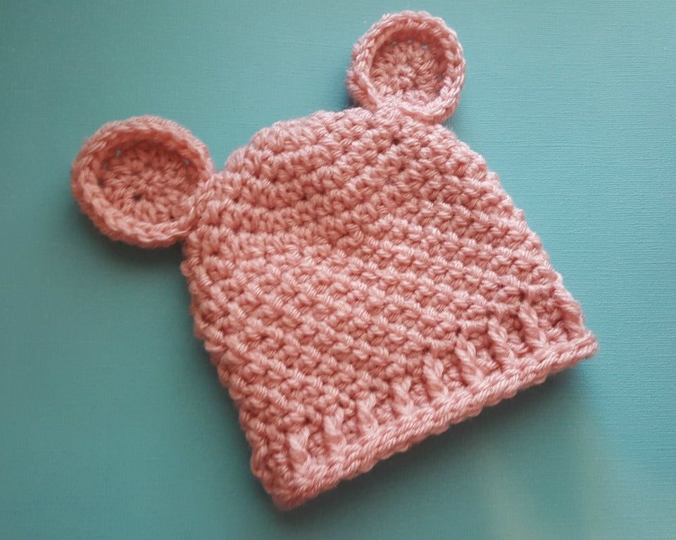 Cuddle Bear Beanie Crochet Pattern