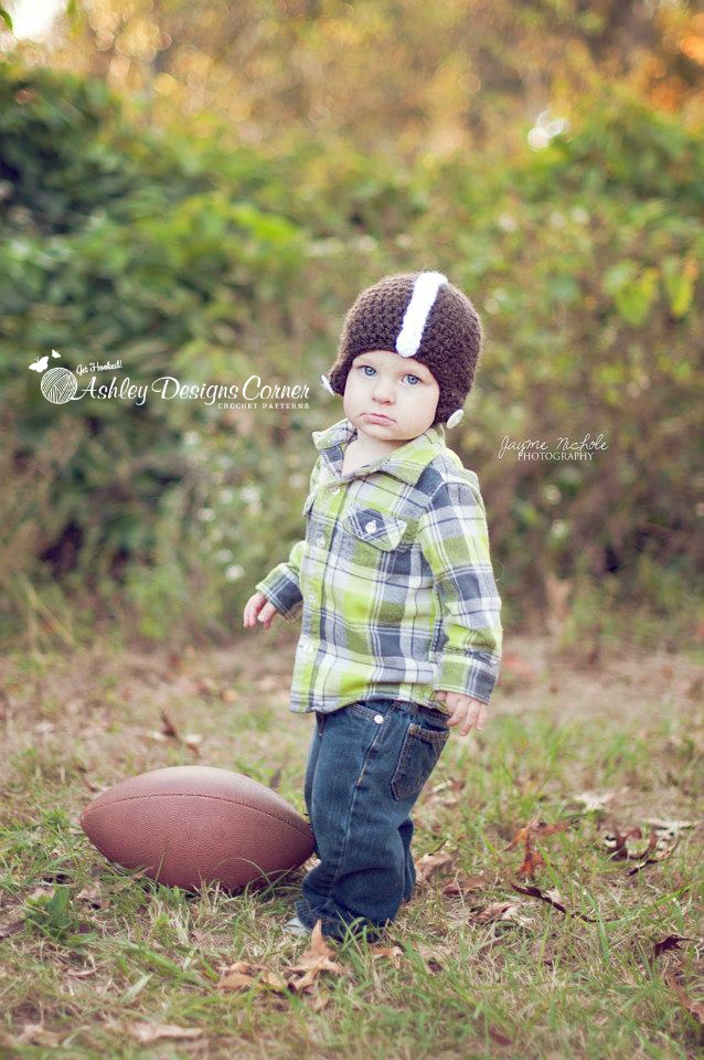Football Helmet Beanie Crochet Pattern