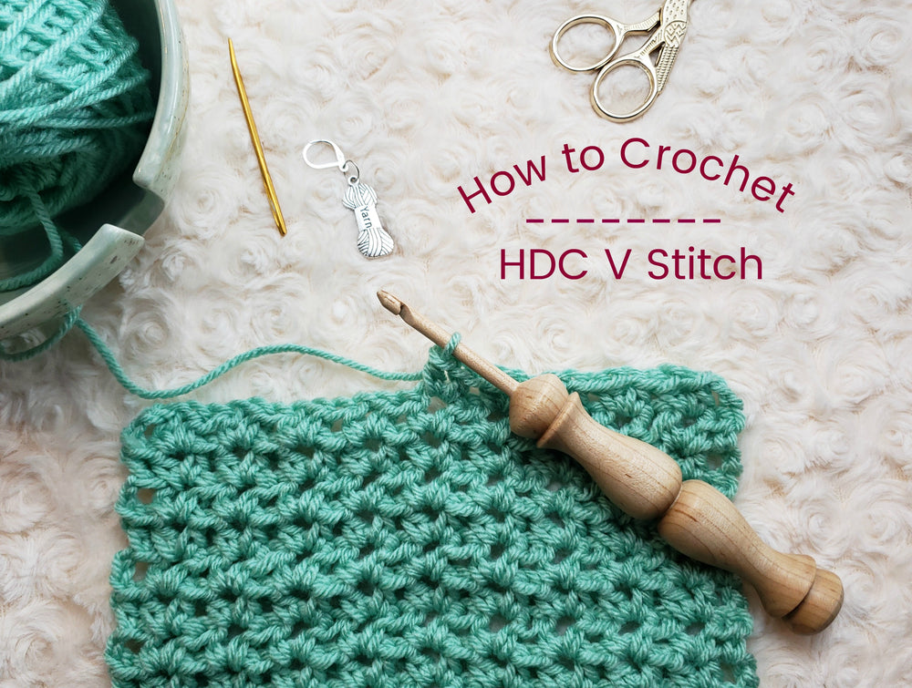How to: Crochet the Half Double Crochet V Stitch