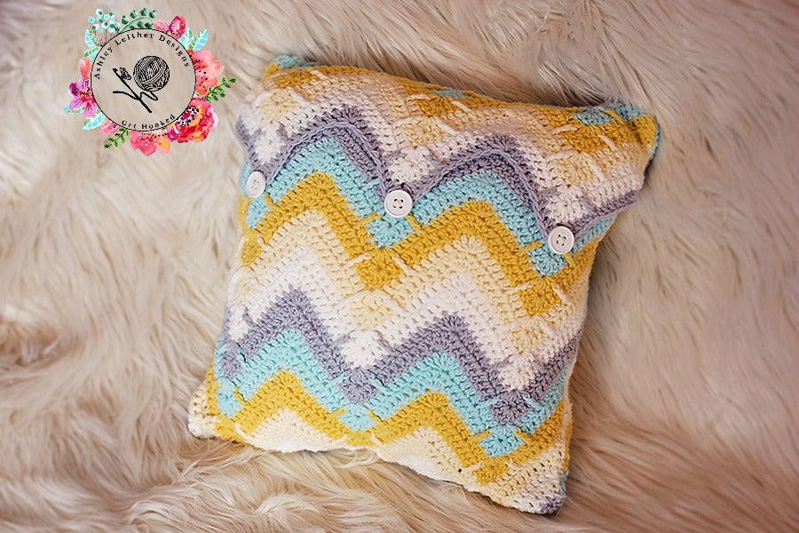 Mountain Peak Pillow Crochet Pattern