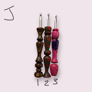 Ready to Ship - J (6mm)Crochet Hook - Choose Style