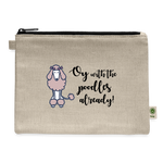 Oy with the Poodles Already Notions Pouch - natural