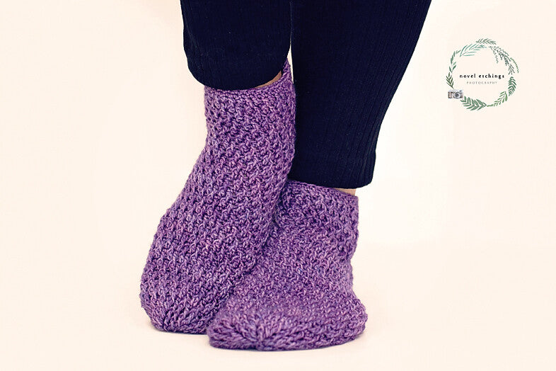 Lilac Socks Crochet Pattern