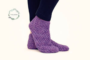 Lilac Socks Crochet Pattern