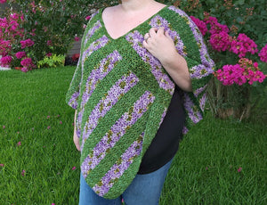 
            
                Load image into Gallery viewer, Blooming Flowers Poncho Crochet Pattern
            
        