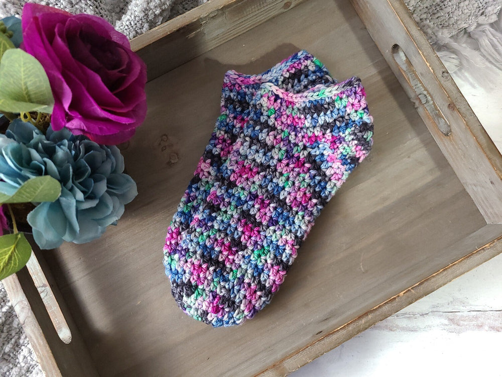 Northern Lights Socks Crochet Pattern