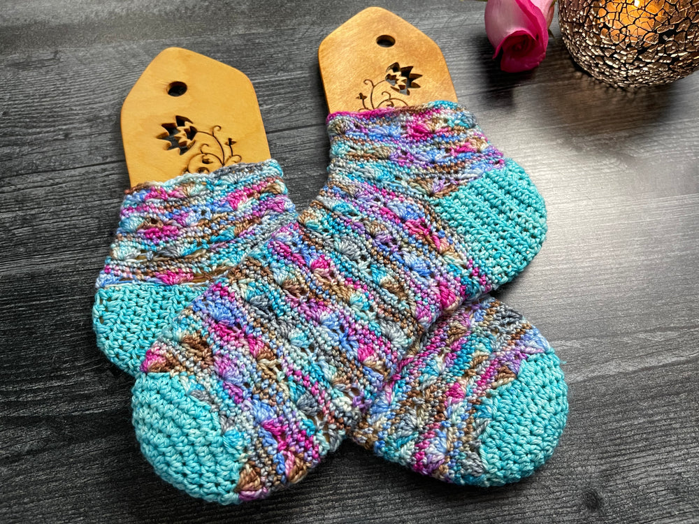 Into the Sky Socks Crochet Pattern