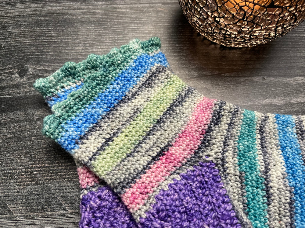 New Year's Eve Socks Crochet Pattern