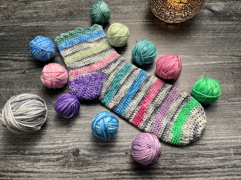 New Year's Eve Socks Crochet Pattern