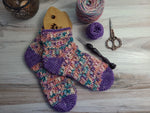 Spring Flowers Socks Crochet Pattern