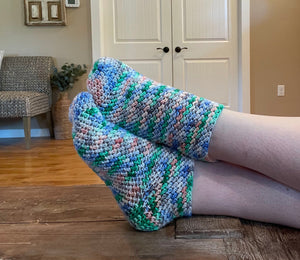 Italy Socks Crochet Pattern