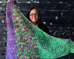 Mardi Gras Shawl Crochet Pattern