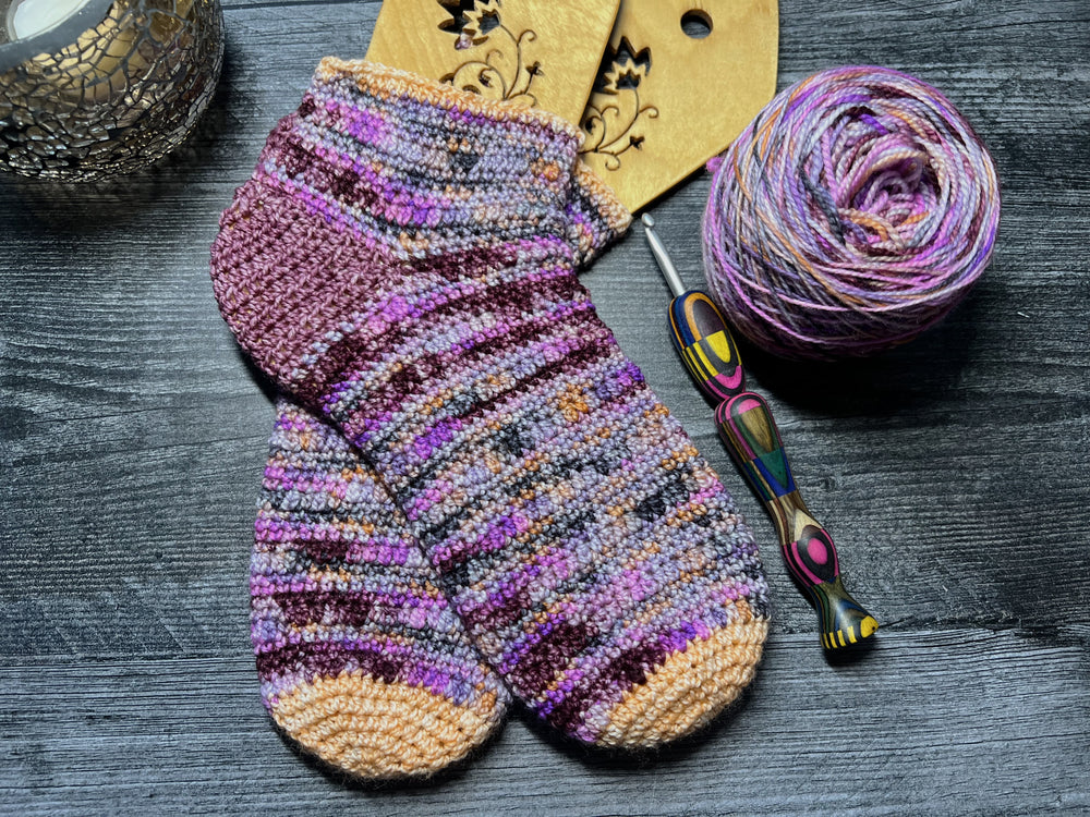Grand Canyon National Park Socks Crochet Pattern