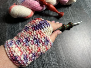 Jellyfish Fingerless Gloves Crochet Pattern