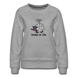 Hooked on Ewe Sweatshirt - heather gray