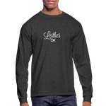 Men's Long Sleeve T-Shirt - heather black