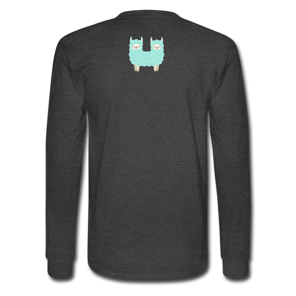 Men's Long Sleeve T-Shirt - heather black