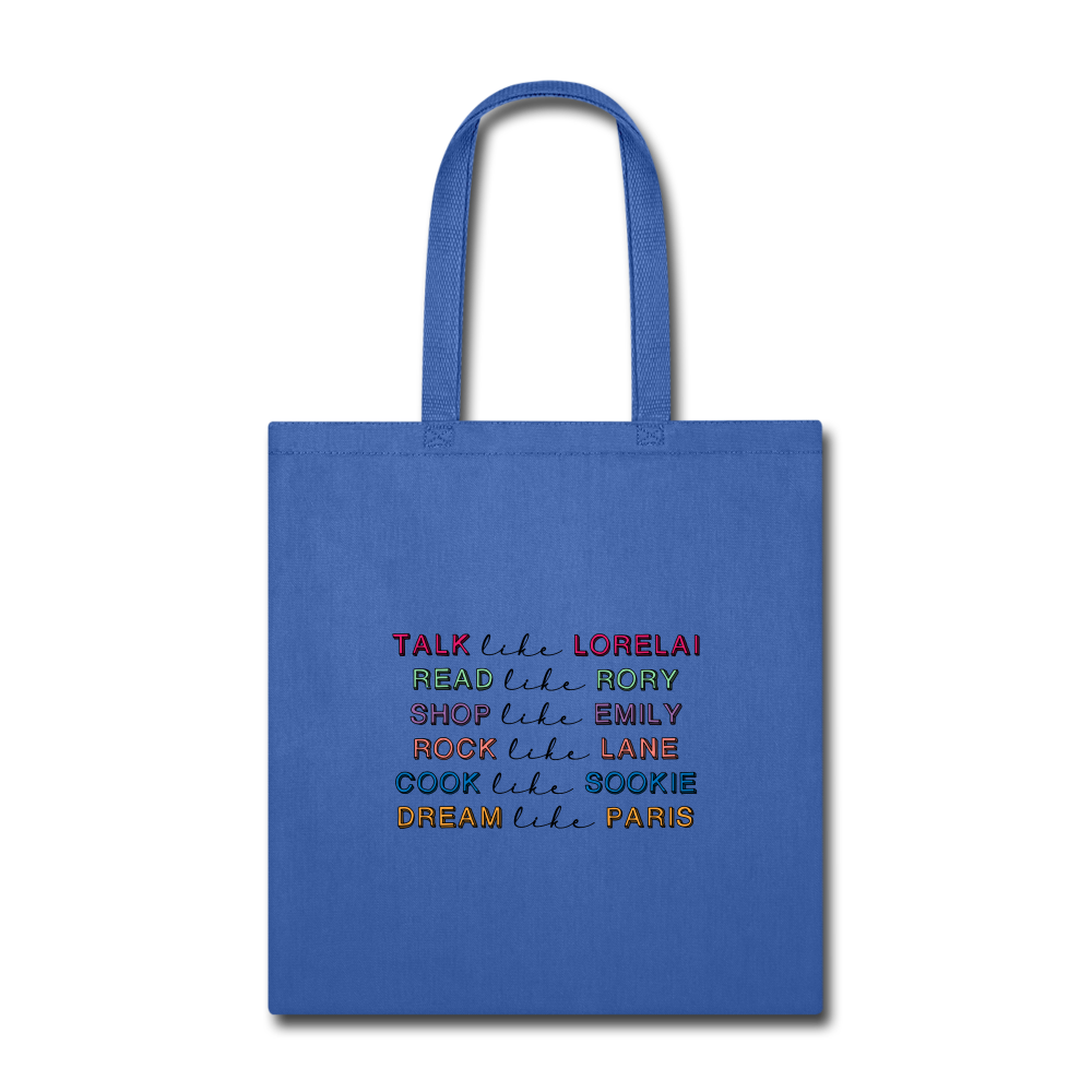 Stars Hollow Life Tote - royal blue